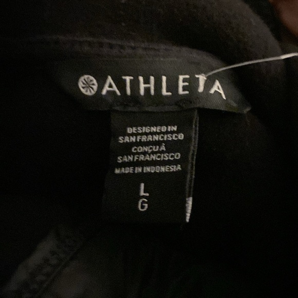 NWT Athleta Sherpa black L cozy snap - Picture 3 of 6